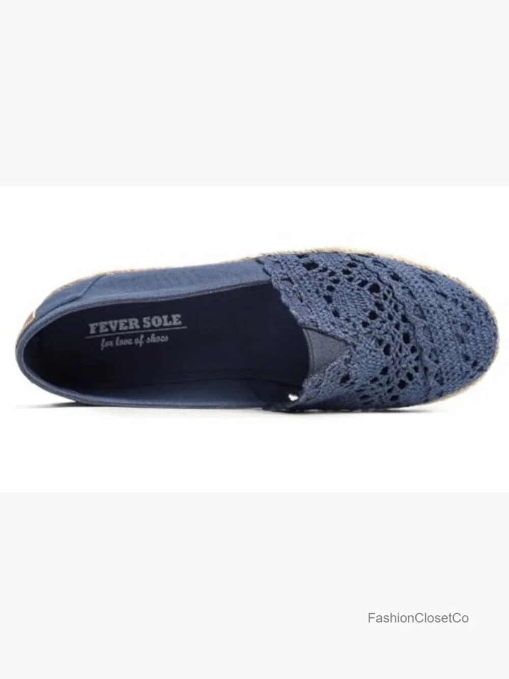Crochet Espadrilles Slip On Flats Comfort Breathable Walking Shoes